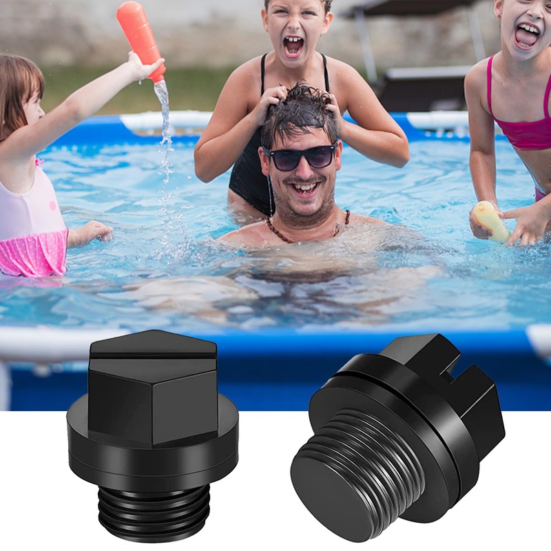 UIKTSSL Pool Drain Plug, Pool Pump Parts, Swimming Pool Drain