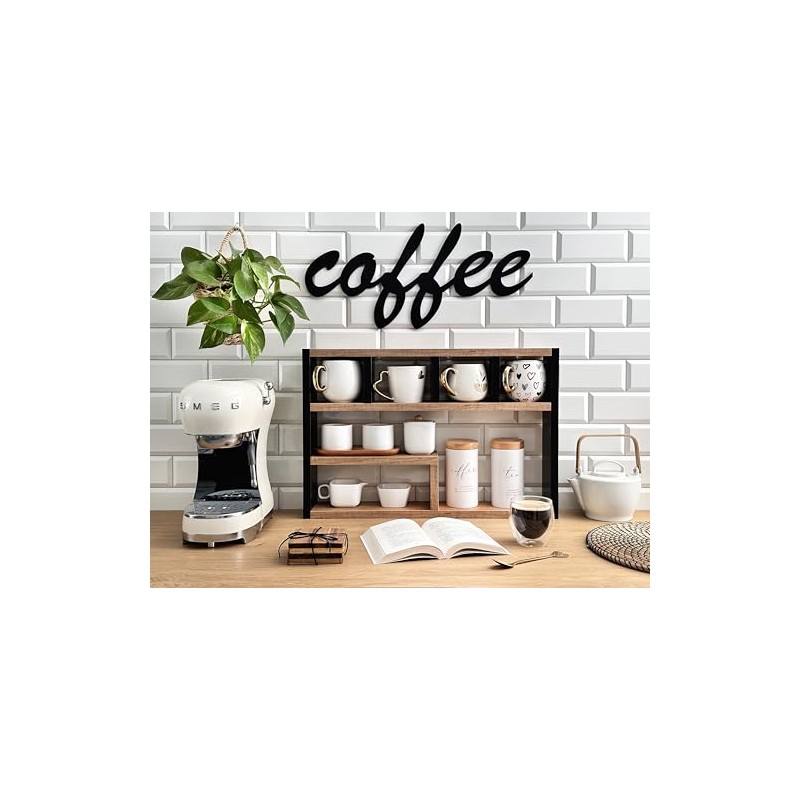 Spice Rack for Kitchen - Stand for Spices & Cups