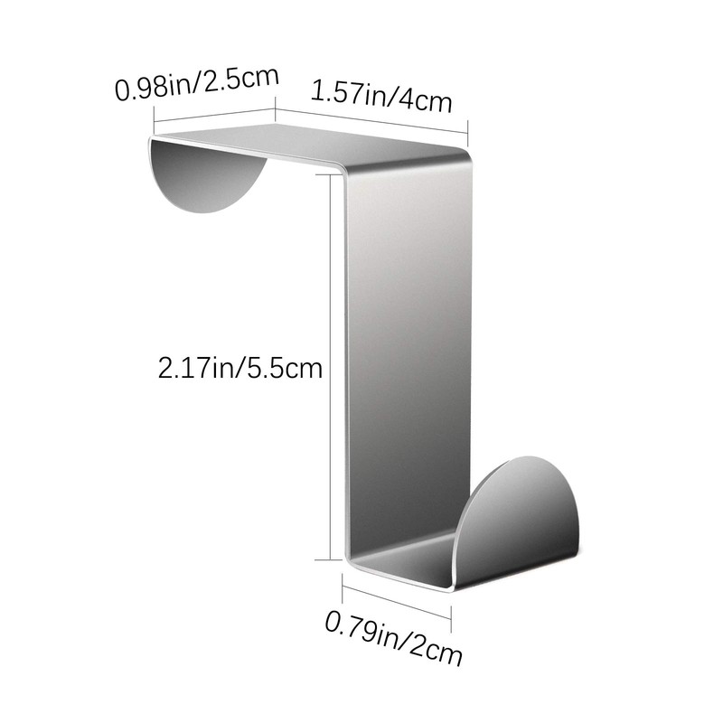 AIEX 6Pcs Over The Door Hooks Over Cabinet Door Hooks