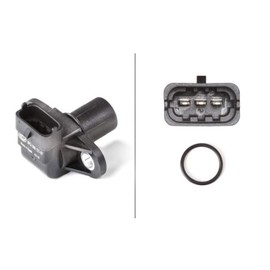 HELLA 6PU 009 121-071 Sensor, Nockenwellenposition - 12V - 3-polig - mit Dichtung