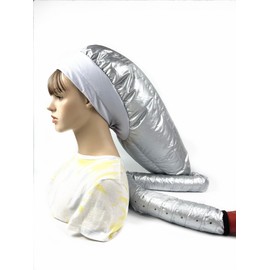 Upgraded Extra Large Hair Drying Bonnet with Long Tube Attachment, Hooded Fast Drying Cap for All Head Sizes and Hair Styling