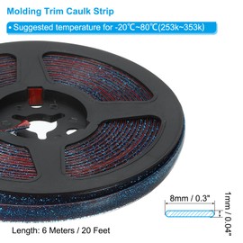 PATIKIL Caulking Trim Strip, 20 Ft Corner Peel and Stick Wall Molding Edging Waterproof Self-Adhesive Trim Caulk Strip for Ceiling Countertop Toilet Tile Tub, Sapphire