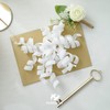 HUIHUANG White Bows for Gift Wrapping Self Adhesive Velvet Christmas