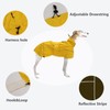 Greyhound Lurcher Raincoat, Whippet Rain Gear with Reflective Bar, Rain/Waterproof,