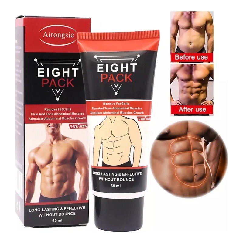 Crema Tonifica Músculo Abdomen Six Pack Gimnasio Fitness Gym Natural