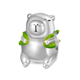 GNOCE Cute Capybara Carrying Turtle Backpack Charm Kawaii Animal Charms 925 Sterling Silver Charm Fit Bracelet/Necklace Jewellery Gift for Women Wife