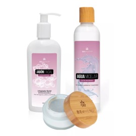 Beohemp  Kit Facial Agua Micelar, Crema De Día Y Jabón Piel Normal