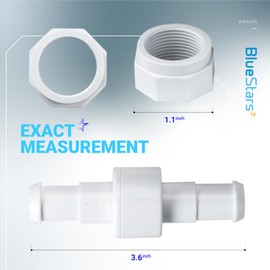 BlueStars D20 Pool Cleaner Hose Swivel & D15 Hose Nut Kit Replacement for Zodiac Polaris Pool Cleaners - Compatible with 180 280 380 480 PRO Vac-Sweep 280 and more