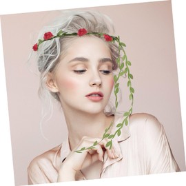 Ipetboom 3pcs Floral Leaf Hair Wreaths for Weddings Elegant Bridal Headbands Lightweight Flower Crowns for Flower Girls and Special Occasions Romantic Hair Accessories