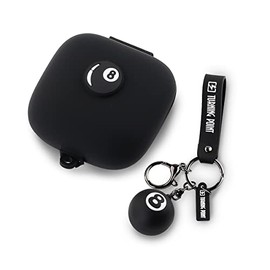 Suublg Case for Powerbeats Pro Wireless Earbuds with Doll Lanyard Carabiner, Silicone Cute Cover Protective Shockproof with Multiple Cartoon Styles of Design for Beats Powerbeats Pro