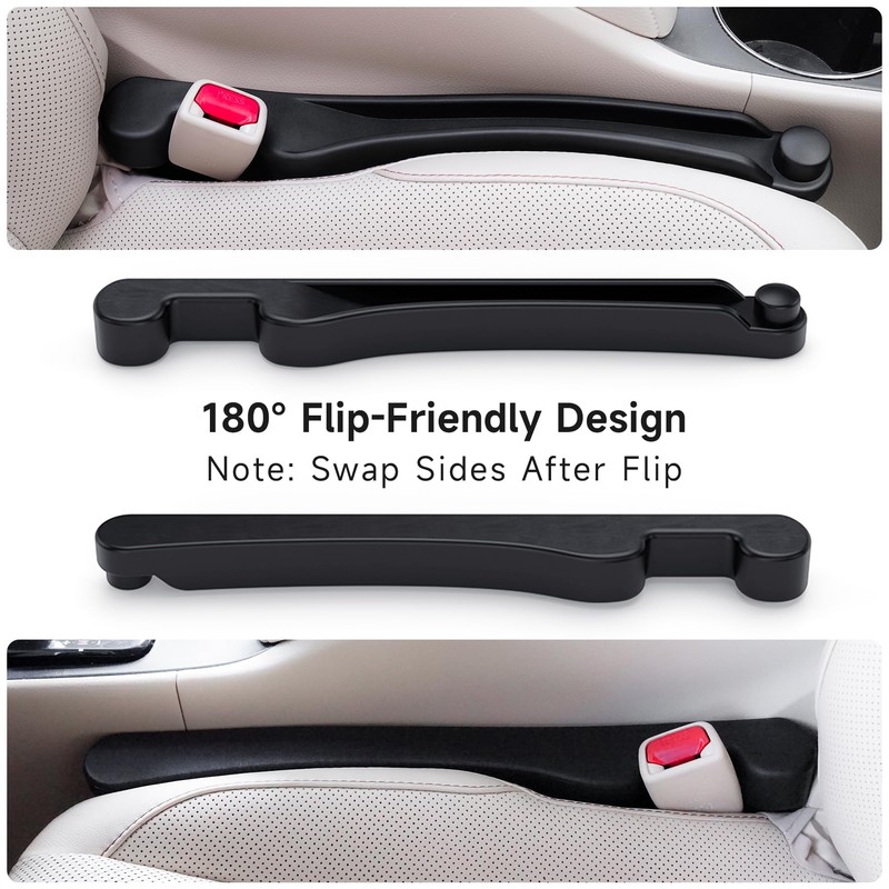 Givifive Car Seat Gap Filler Set of 2, Soft Foam