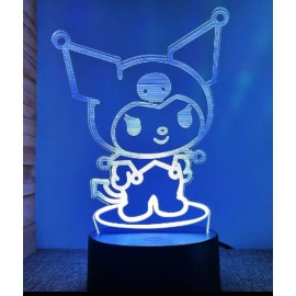 Unbranded kuromi 7 Color LED USB Night Light Anime 3D Lamp US STOCK SHIPPING IN 1 DAY