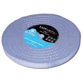 Lux Metal - Polishing Disc 300 mm Cotton Suitable for Grinding Stand Double Grinder Drill Cordless Screwdriver Angle Grinder Polishing Discs for Polishing Metal such as Aluminium Stainless Steel for