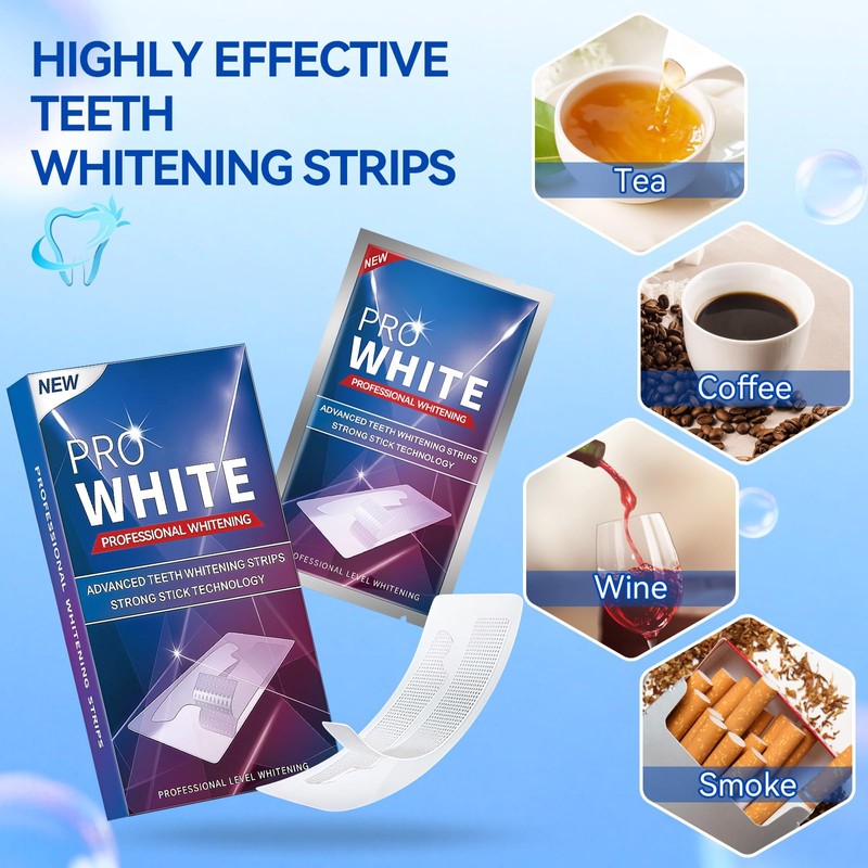 Pack of 32 Teeth Whitening Strips, Professional Teeth Whitening Strips,