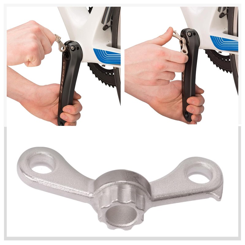 Wjelet Bicycle Crank Removal Tool, 2 in 1 Bicycle Crank