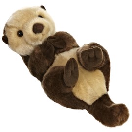 Aurora® Realistic Miyoni® Sea Otter Stuffed Animal - Lifelike Detail - Cherished Companionship - Brown 10 Inches