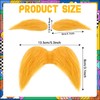 Kavoc Orange Mustache and Eyebrows for Kids Self Adhesive Fake