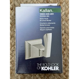 KOHLER Kallan Single Robe Hook in Vibrant Brushed Nickel (R22084-BN)