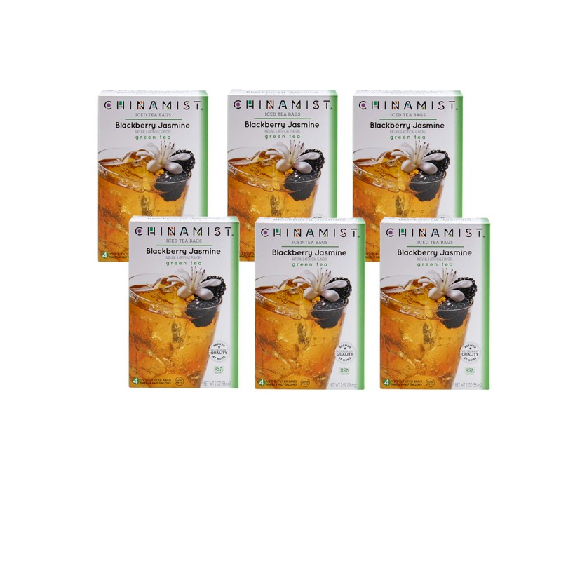 China Mist Iced Tea Brew-at-Home Iced Green Tea, Blackberry Jasmine,