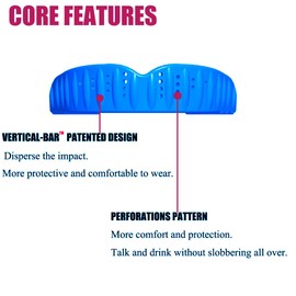 Football Mouth Guard，Sports Mouthguard for Football，Boxing, Basketball,Wrestling, Includes Mouth Guard Case, Adult and Youth Sizes (2 Pack Blue)