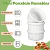 Amyhill 24 Pcs 1 oz Mini Ramekins Small Porcelain Tiny