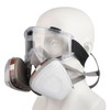 Reusable Half Face Cover Half Facepieces Cover with Safety Glasses