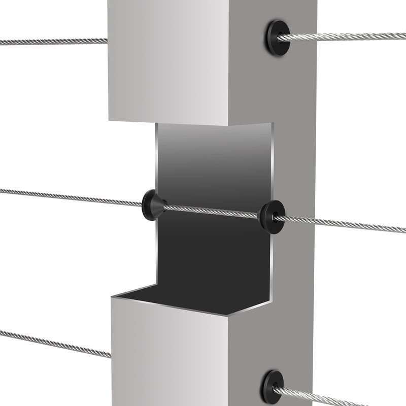 BLIKA 100 Pack Cable Railing Rubber Grommets for 1/8" 5/32"