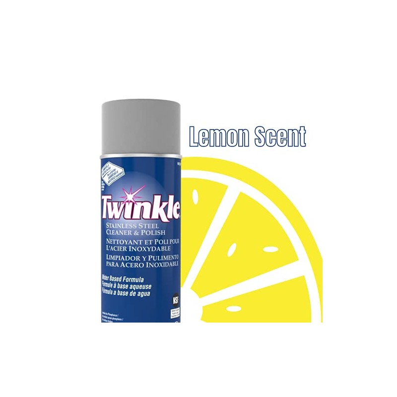 Diversey 991224 Twinkle Stainless Steel Cleaner & Polish, Removes Tarnish