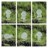 Vctitil 6Pcs Glow in Dark Cartoon Small People Figurines Luminous