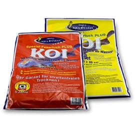 Aqua Clean Koi Microfibre Cloth, Special Fibre, Large and Small, Set of 6, for Cleaning, Drying, Polishing, 60 x 40 cm and 45 x 33 cm