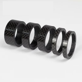 OG-EVKIN CS-001 Lightweight Carbon Headset Spacer 28.6mm Low Spacer Bike Spacer Stem Spacer Column Spacer Road Bike Mountain Bike Headset Spacer (Carbon, Gloss)