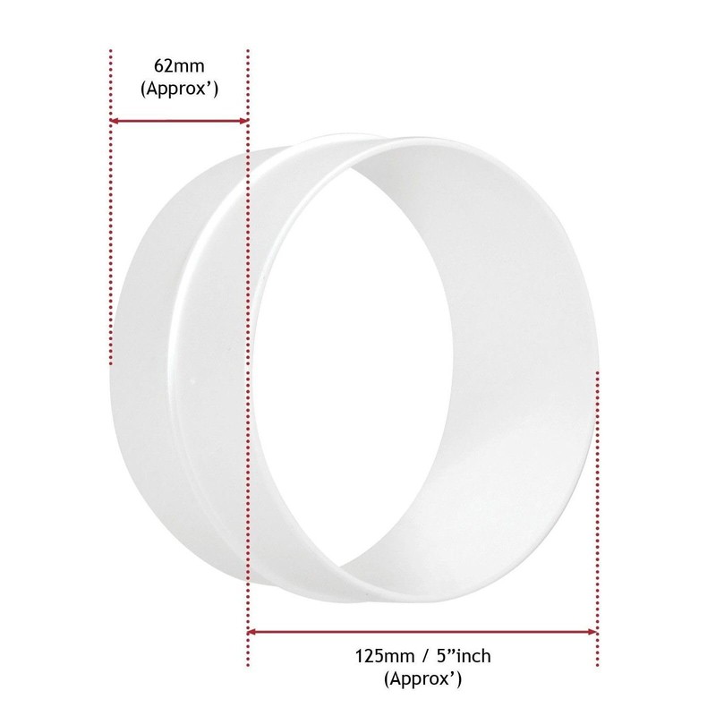 Spares2Go Hose Pipe PVC Pipe Extension Kit for Delonghi Air