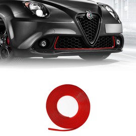 Red Profile Sticker for DAM Front Bumper Alfa Mito