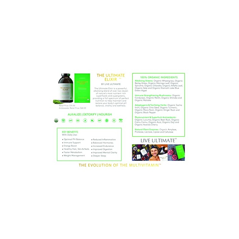 Live Ultimate The Ultimate Elixir 30 Day Supply Pouch