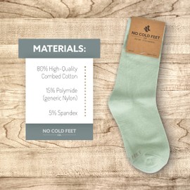 Kids Boys Fun Dress Socks, Colorful, Patterned, Novelty, Mid-High, Long, Solid Dusty Sage