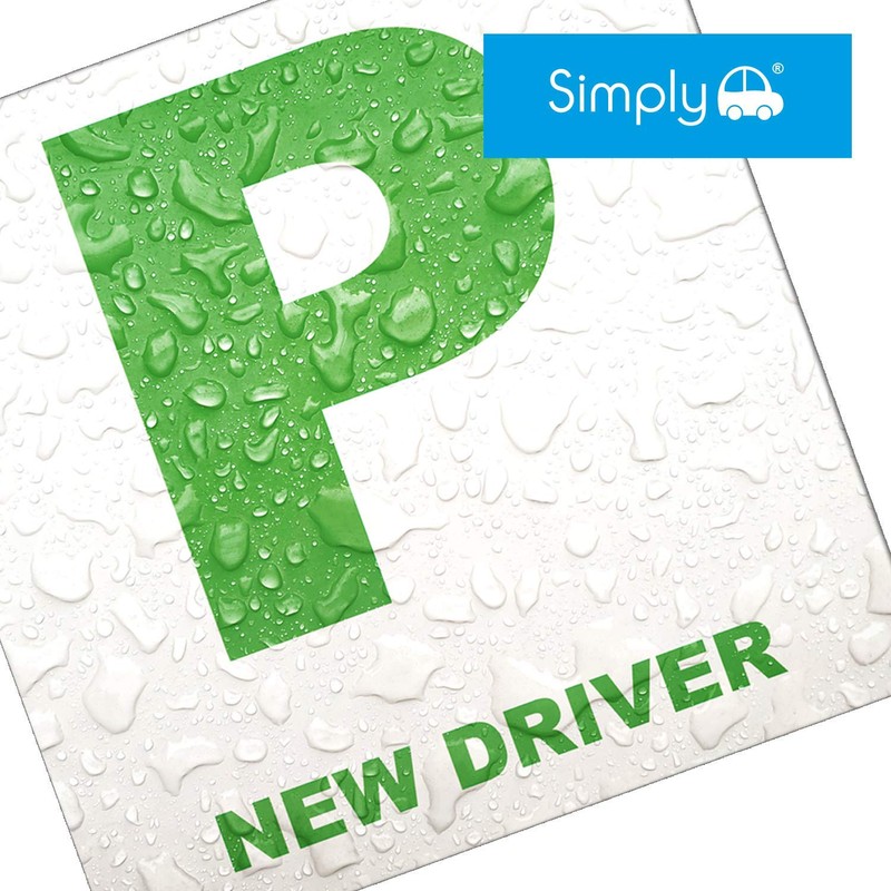 Simply TL1100 Pack of 2, Fully Magnetic Car P-Plates Twin