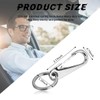 Ohleats Car Keychain, Stainless Steels Key Ring Clip for Car