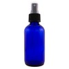 4 fl oz Cobalt Blue Glass Bottle with Black Spray