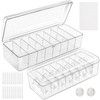 ARVOK Pack of 2 Cable Storage Box with Lid, Cable