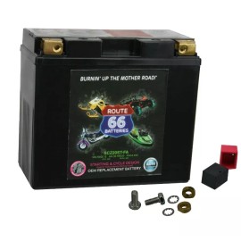 Route 66 YTX20L-BS  Battery for BIG DOG - BULLDOG 2011-10,07, and 05 Motorcycles