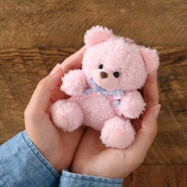 Heads Mascot W90 x D70 x H120mm 6pcs Pink Keychain Ball Chain Bear Macaroon HEADS LM-MC10