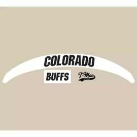 Riddell Colorado Buffaloes (White) Riddell Speed Mini Football Helmet Bumper Decal Set
