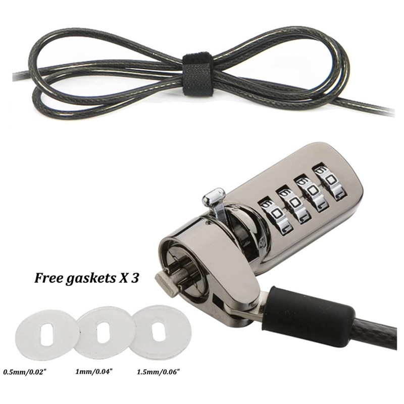 Maizoon Combination Laptop Security Lock with 4 Digit Resettable Code