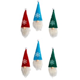 Christmas Gnomes Wine Bottle Cover | Santa Hat Wine Bottle Topper | Christmas Decorations Xmas Party Decor | Hostess Gift | Set of 6
