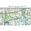 Large Finger Lakes - 1978 Old Topographical Map USGS 30x60