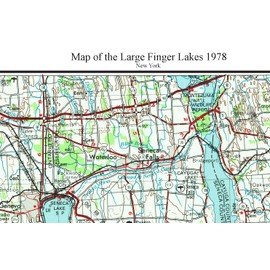 Large Finger Lakes - 1978 Old Topographical Map USGS 30x60 Custom Reprint New York Huge Maps