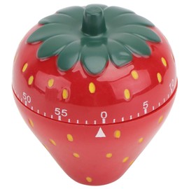 MAGICLULU 1Pc Strawberry Shaped Mechanical Timer Cute Decorative Kitchen Timer for Household Cooking Compact and Design Present for Friends and Festivities