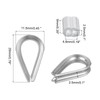 sourcing map M2 Wire Rope Accessory Set for 2mm Dia