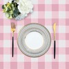 misaya Rectangle Waterproof Vinyl Table Cloth, Buffalo Flannel Backed Tablecloth,