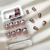 Valentine's Day Press on Nails Short- 24 Pcs French Tip